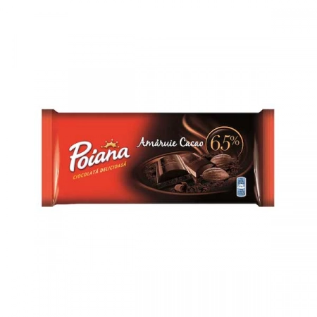 Poiana ciocolata amaruie 65% cacao 80g