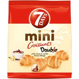 7 Days mini croissant cu cacao si vanilie 185g