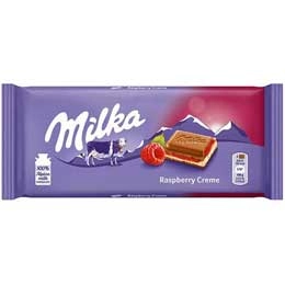 Milka ciocolata cu zmeura 100g