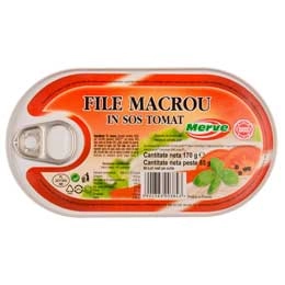 Merve file macrou in sos tomat 170g