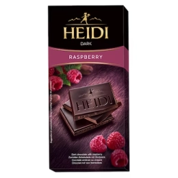Heidi Dark ciocolata amaruie cu zmeura 80g