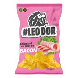 Chipsuri Leod'or cu gust de bacon 130g