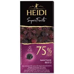 Heidi dark 75% blackberry 65g
