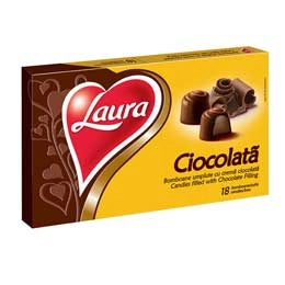 Laura ciocolata cu crema de ciocolata 140g
