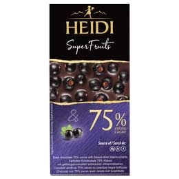 Heidi dark 75% blackcurrant 65g