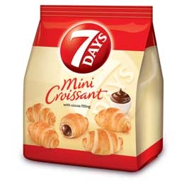 7 Days mini croissant cu cacao 185g