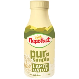 Napolact lapte batut pur si simplu 2% 330g