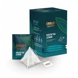 Evolet Sensation piramida ceai verde si lamaie  56.25g
